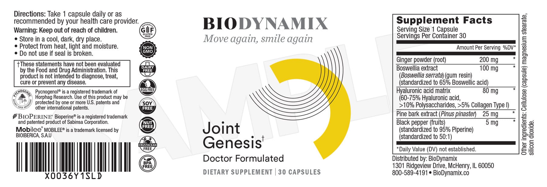 joint genesis dosage